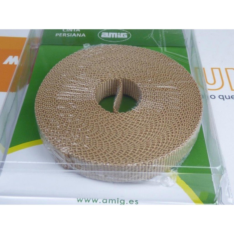 Cintas para carretes de persianas de ventana de 14mm. marfil o beige