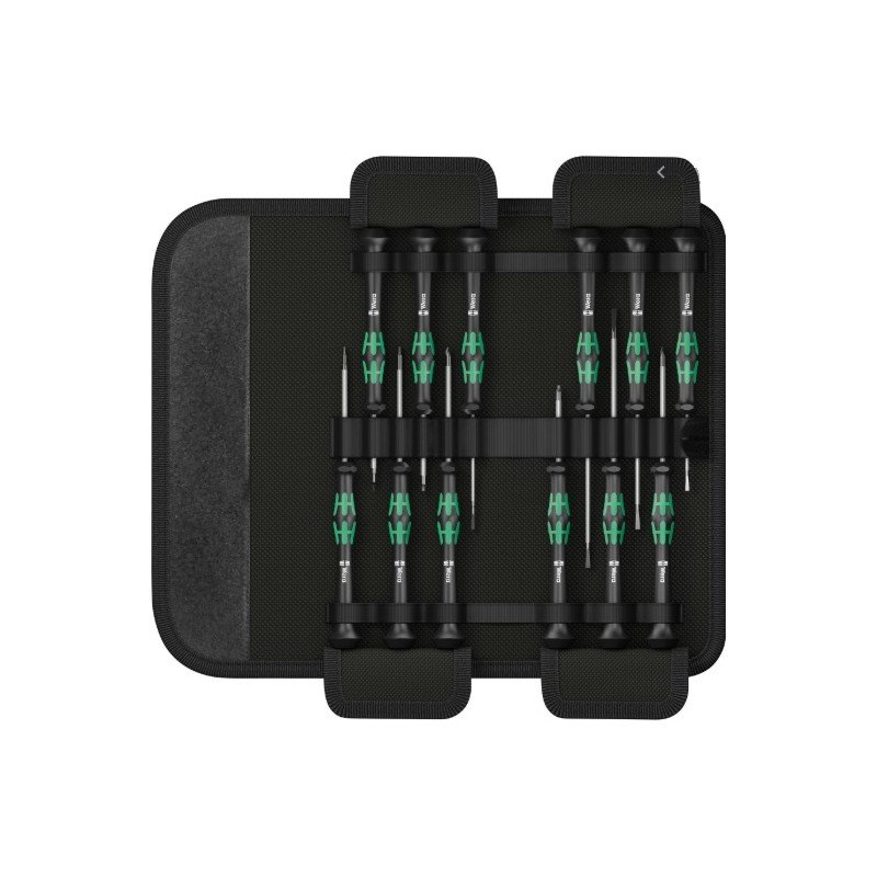 Juego de destornilladores de precisión de Wera. Kraftform micro set 12